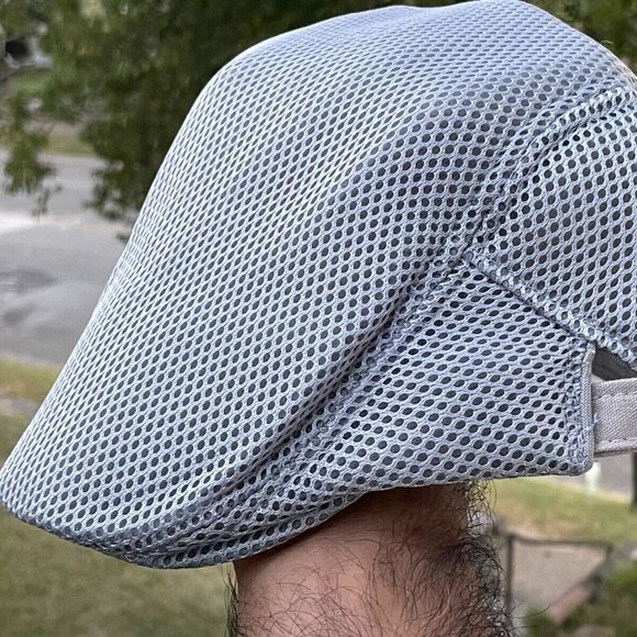 Men Hat Gatsby News Boy Cap Light Gray Cap Hat Breathable Mesh Hat New Unbranded - Picture 1 of 11